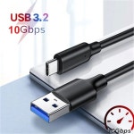 USB3.2 10Gbps 타입 C 케이블 USB A to Type-C 3.2 Gen2 데이터 전송 SSD 하드 디스크 3A 60W QC 3.0 고속 충전 5M : 테르코