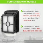 Dhoua 6 팩 모두 및 1785 포함됩니다 습식 Cr W Pet 필터 1866 교체가 건조 Max를 하나의 2551 e 2554 교체 위한 2306 청소기에 진공... 