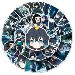 G1542 귀칼 무이치로 스티커 50피스 캐리어 노트북 꾸미기 다이어리 다용도 귀멸의칼날 : 쿠마네상점