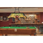 TOCHIC 빈티지 풀 테이블 라이트 3라이트 소박한 당구 조명기구 티파니 스타일 샹들리에 i#e#s 게임룸 ^^ 맨 케이브 ^^ 바 ^^ 샤크 그늘... 