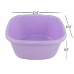 Jandson 16쿼트 플라스틱 대야 욕조 3팩 사각 세척 접시 : 오션웨이