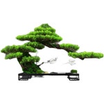 인조 소나무 인테리어 실내 조화 조명 조경 분재 led 현관 미니 사무실 대형 1. 소나무 사슴 장식품 : 호두캣