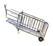 양돈장 운반카트 도축장 가축 돼지 축사 이송 케이지 운반 농장 : 랑팡샵