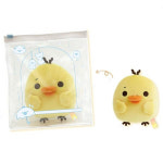 산엑스 리락쿠마 비온뒤맑음 키이로이토리 인형 모찌인형 파우치 세트 : 스키삐