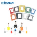 단자 압착 링 터미널 세트 8 1508 10mm 3 블록 페룰 1000pcs 구리 AWG E0508 엔드 코드 1008 절연 0 커넥터 22 Copper bla E0508... 