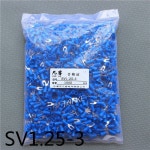 단자 압착 링 터미널 세트 3 16 1000pcs SV1 모양 와이어 용 AWG22 0 5MM 황동 Y/U 사전 25 냉간 두께 절연 Furcate Bla : 오성기술상사