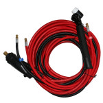 WP18 4M NR18 Tig 토치 스위블 헤드 소프트 호스 수냉식 건 35-70 유로 커넥터 : n라온제나n