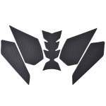 오토바이 사이드 연료 탱크 스티커 가와사키 ZX4R 4RR 2023-2025 모델 방수 Black : 파루비직구