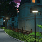 썬플라워 색변환 밝기조절 태양광가로등 헤드 블랙 20W : 도도조명