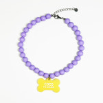 비즈공예 BEADS  강아지인식표 고양이목걸이 강아지목걸이 반려견 이름표 네임택 하트 클로버 원형 뼈다귀 구름 : Petzy