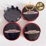 휠세터캡 JCW 존 쿠퍼 웍스 로고 자동차 휠 센터 허브 캡 림 수리 배지 커버 미니 클럽맨 R56 F55 4 개 : 오토크래프트 Zone