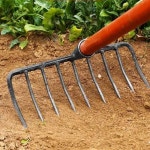 쇠스랑 튼튼한 넓은 쟁이 갈쿠리 괭이 수확 밭갈이 골타기 낫 쟁기 : 트러스픽온A