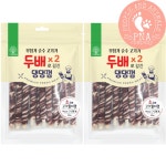 더내추럴 고기 두배 댕댕 스틱껌 14p 오래먹는 개껌 쇠고기, 210g, 2개 : 피앤에이컴퍼니