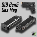 WE G19 Gen5 Gas Magazine - 더블유이 핸드건 가스 탄창 : 서바이벌뱅크
