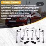 1 3 시리즈 E90 E82 128I 135I 323I 328I 330I 335D 335I 335IS X1 컨트롤 암 타이로드 엔드 스웨이 바 링크 키트 TJ 007 : 하이패스링크