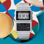 카시오 사각 빈티지 감성 데이터뱅크 계산기 전자 메탈 시계 DBC-611-1 : 스타샵