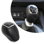 기어 변속 노브 5단 수동 가죽 트랜스퍼 기아 호환 스포티지 2010-2016 리오 3 5 모델 호환용 : 아리스스루