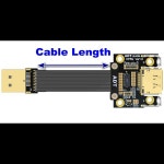 ADT-Link DisplayPort 1.4 연장 케이블 DP-DP V1.4 플랫 리본 케이블 90도 커넥터GPU 마운트 브래킷 포함 PC GPU 익스텐더 : 샤샤바니