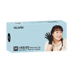 빌리빈 김민경 니트릴 장갑 M(중형), 블랙, 2개 : 주식회사 빌리브