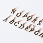 14K 18K 금 이탤릭 알파벳 이니셜 목걸이 펜던트 골드 메달 7143 : 오로프