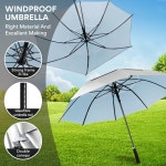 ZOMAKE 골프 우산 양산 8개 뼈 큰 세련된 2층 구조 내풍 초발수 튼튼 강풍 호우 대책 : Kicky Shop