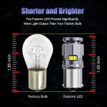 풀란미 1156 BA15S 6000K 화이트 리버스 LED 전구, 7506 P21W 1073... 3497 1003 백업 턴 시그널 브레이크 주행등, 2팩 : 스마일웨이01