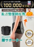 RELAXEE (L) [유도 정복사 추천] 허리 서포터 골반 벨트 코르셋 허리 벨트 고양이 등 휨 허리 남녀 겸용 : LUNELIX Shop