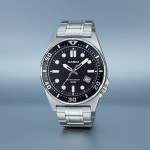 카시오 남성 아날로그 다이버 스타일 50m 방수 메탈 데일리 손목시계 MTD-135D-1A : 자수인