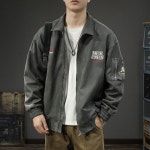 남성 스웨이드 자켓 가죽자켓 남자 블루종 바이커 비건 재킷 : N5 체리글로벌