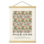 크리스찬 캔버스 포스터, 시편 119 103 캔버스 캔버스 프린트 포스터 데코 윌리엄 장식, 포스터, 모던 크리스찬 홈 악센트 구절 행거, 우드... 