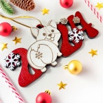 크리스마스 장식 - 반려견 애호가를 위한 사랑스러운 홀리데이 트리 토퍼 마커로 이름 쉽게 추가 (마커 제외) 1 Touch Balls : 엘리트윈 하우스