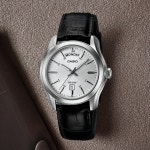 카시오 클래식 빈티지 아날로그 데이데이트 메탈 데일리 스타일 손목시계 MTP-1370L-7A : 자수인