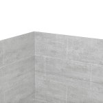 오버 데코 미스티 60 x 32인치 수평 회색 타일의 솔리드 서피스 알코브 샤워 : 미라누아