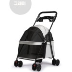 애견 애묘 원터치 접이식 유모차 개모차 메쉬창 이동 케리어 펫 스트롤러 : 둥굴맘