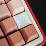 MiFuny 귀여운 맞춤형 금속 키보드 명판 기계식 키보드 액세서리 게이머 선워터 inkc65reset75buff65dpb75ff65 : 판다디