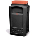 러버 메이드 (Rubbermaid) 플라자 컨테이너 트레이 탑이있는 블랙 396307 : ANAVIZ SmartSt