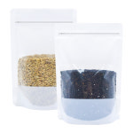 화이트 일자창 지퍼 스탠드 봉투 : 디에스팩주식회사