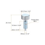 널드 핸들 M6x1 핀 다이아가 있는 HARFINGTON 2pcs 스프링 플런저. 3mm 접이식 퀵 릴리스 산업 장비용 탄소강 잠금형 지수 플런저 : 데크라인