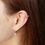 14K 18K 금 6mm 니쥬 링귀걸이 H1019 : 오로프