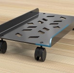 PC본체 조절식 이동식 받침대 거치대 스탠드 캐리어 바퀴 : 돈돈두