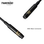 TWAYRDIO 듀얼 밴드 VHF UHF 햄 라디오 망원 안테나 SMA 남성 42인치 접이식 교체용 롱 안테나 Walkie Talkie Yaesu 버텍스 VX-3R VX-132... 
