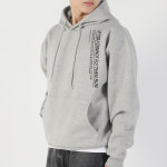 [아우라큐] 쭈리/기모 일자후드 H2525 후드티셔츠 남여공용 빅사이즈 런 : 아우라큐