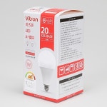 비츠온 LED 전구 램프 벌브 E26 20W, 전구색 : 라이팅플러스