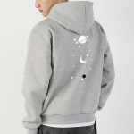 [아우라큐] 쭈리/기모 일자후드 H2532 후드티셔츠 남여공용 빅사이즈 우주 : 아우라큐