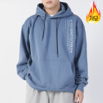 [아우라큐] 쭈리/기모 일자후드 H2525 후드티셔츠 남여공용 빅사이즈 런 : 아우라큐