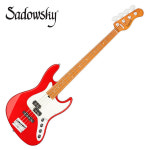 사도스키 Sadowsky Metro Express 21프렛 하이브리드 P/J 픽업 4현 베이스기타, 로스티드 메이플 지판, 캔디 애플 레드 - SMX21HP4 31M...