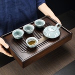 원목 다도판 쟁반 다도 다기판 다판 가정용 퇴수기 경치 좋은 물 담는 다반은 작다 : 오버시즈몰