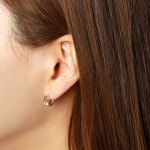 14K 18K 금 모리 링귀걸이 H1985 : 오로프