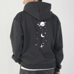 [아우라큐] 쭈리/기모 일자후드 H2532 후드티셔츠 남여공용 빅사이즈 우주 : 아우라큐