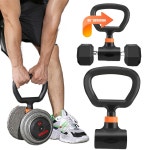 케틀벨 그립 회전 핸들 덤벨 웨이트 피트 역도 부착 Style Style Style : 지노스스